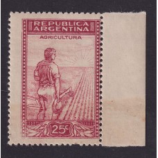 ARGENTINA 1935 GJ 808SG ESTAMPILLA NUEVA MINT VARIEDAD IMPRESO SOBRE LA GOMA PARCIALU$ 26